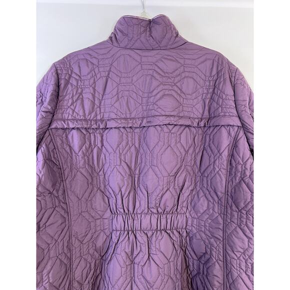 NWT Woman's Lands' End Quilted Insulated Barn Jacket Size 3X/24W-26W Purple - Picture 9 of 14